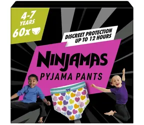Pampers Ninjamas Girl XXL (60 ks) / Plenkové kalhotky