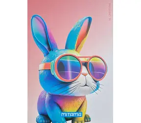 Mitama Animal králík / Linkovaný sešit / A4 / 40+2 listů / 80 g/m2