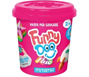 Mitama Funny Doo oranžová, růžová, zelená / Modelína / neonové barvy / 3x120 g