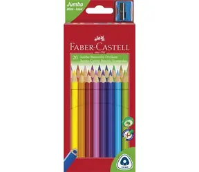 Faber-Castell Jumbo / Pastelky šestihranné / 20 ks / + ořezávátko
