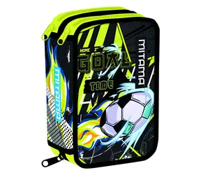 Mitama Triplo fotbal / Školní penál / Třípatrový / Plný / 47 ks