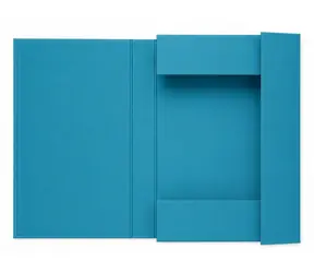 Mitama Color Touch modrá / Desky na dokumenty / 3 chlopně / gumička / hřbet 5 cm