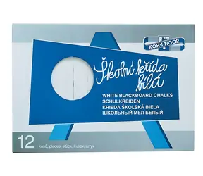 KOH-I-NOOR Křída 111505 bílá / Křída na tabuli / 4 ks