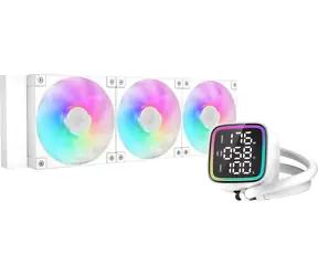 DEEPCOOL LD360 WH bílá / Komplet vodního chlazení / 3x 120mm / LED