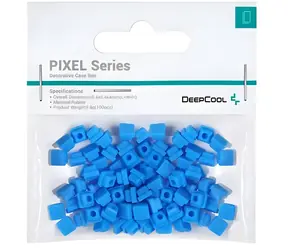 Deepcool PIXEL modrá / Dekorativní bity pro PC skříň / 100 kusů / guma