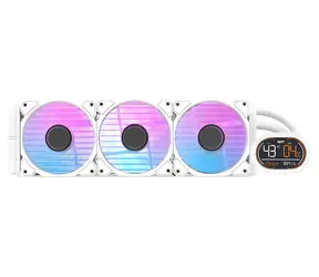 darkFlash DH360D bílá / AiO chladič CPU / 3x 120 mm / ARGB podsvícení / 800-2000 RPM / 30 dB / Intel + AMD