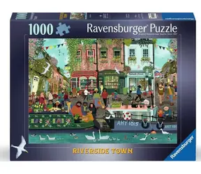 Ravensburger Puzzle Město Riverside / 1000 dílků
