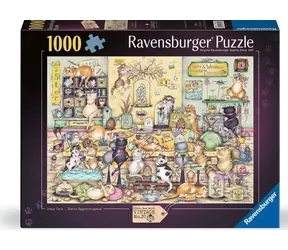 RAVENSBURGER Puzzle Vintage Crazy Cats č.20 / Velikonoční show / 1000 dílků / od 14 let