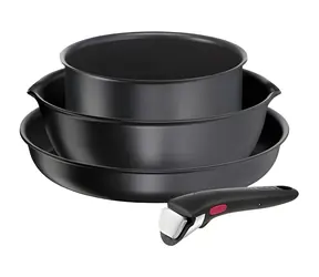 Tefal Ingenio Daily Chef L7629453 černá / Sada nádobí / 4 ks / hliník / odnímatelná rukojeť