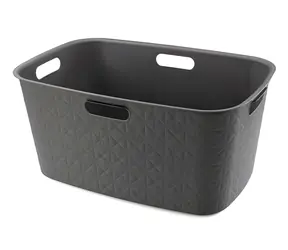 Curver Softex tmavě šedá / Koš na prádlo / 45 l / 70 % recyklátu / 4 madla