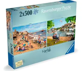 RAVENSBURGER Puzzle Picturesque Landscapes č.2: Norfolk / 2x500 dílků