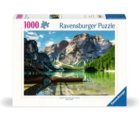 RAVENSBURGER Puzzle Jezero Braies, Itálie / 1000 dílků / od 14 let