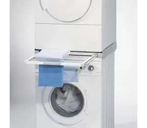Xavax spojovací sada pro pračku a sušičku / s výsuvným stojanem na prádlo 10 kg / 60×60 cm / univerzální