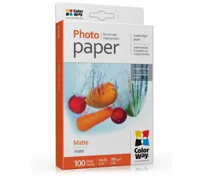 COLORWAY Fotopapír / Matný / 10x15 / 190g/m2 / 100 listů