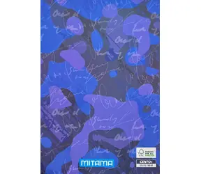Mitama Fantasy colours Blue camo / Sešit linkovaný s okraji / A4+ / 52+2 listů / 100 g/m2