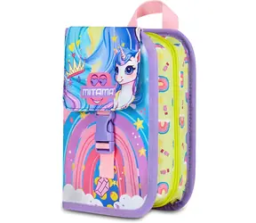 Mitama 4Zip rainbow / Penál plný / 43 ks školních pomůcek