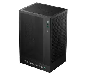 Deepcool CH170 Digital černá / Počítačová skříň / USB-C / 2× USB 3.2 Gen2 / LED displej