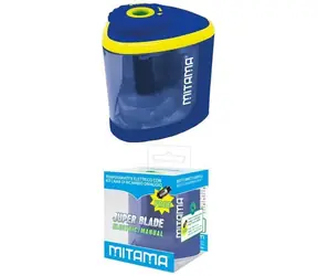 Mitama 62899B modrá / Elektrické ořezávátko / 1 otvor / elektrický a manuální provoz