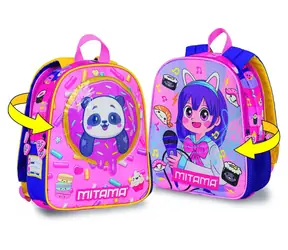 Mitama Spinny panda dance / Předškolní batoh / oboustranný / 8,2 l