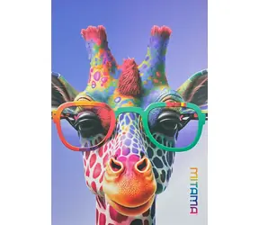Mitama Animal žirafa linkovaný / Sešit / A4 / 40+2 listů / 80 g/m2