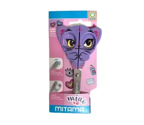 Mitama Animal Fantasy kočka / Dětské nůžky / 13 cm / zaoblené čepele