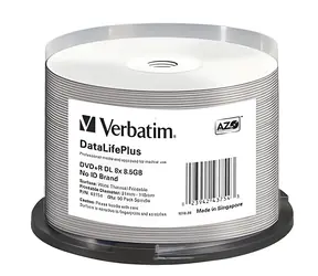 Verbatim DVD+R DL Thermal Printable 50ks / Optické médium / 8,5 GB / 8x / Vřeteno