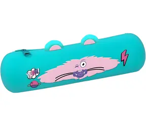 Mitama Mitamino Animal tyrkysová / Penál / silikonový / zip / 22 × 7 × 6,5 cm