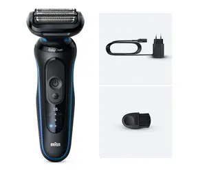 Braun Series 5 52-B1000S černá / Holicí strojek / suché a mokré holení / Li-ion / 50 min provoz