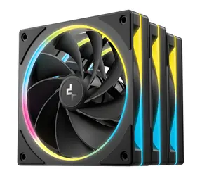 DEEPCOOL FL12R SE černá / Sada 3 kusy / 120mm / Reverse / 41.14 CFM / 25.9 dB / ARGB