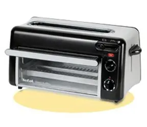 Tefal TL 6008 černá/stříbrná / Toustová trouba / 1300 W / grilovací funkce / 2 krajíce