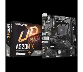 GIGABYTE A520M K / Základní deska / AMD A520 / AM4 / 2x DDR4 / 4x SATA III / mATX