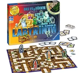 Ravensburger Labyrinth Crazy 30. výročí / Desková hra / svítí ve tmě / německá edice / 2–4 hráči / od 7 let