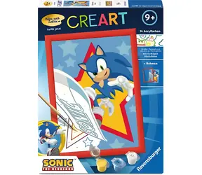 Ravensburger CreArt Raging Sonic / Malování podle čísel / od 9 let