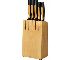 Fiskars Functional Form 1062927 / Sada nožů / 5 ks + dřevěný blok