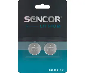 Sencor CR2025 / Lithiová knoflíková baterie / 3V / 2 ks