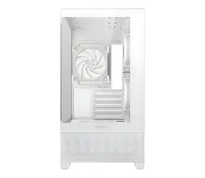 Deepcool CG380 3F bílá / Skříň PC / Midi Tower / µATX / 3x ARGB / Temperované sklo