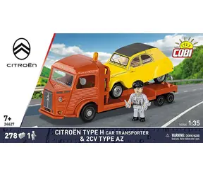 COBI 24627 Citroën Type H přepravník aut + 2CV Type AZ / Stavebnice / 278 dílků / 1:35 / od 7 let