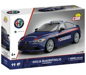 COBI 24654 Alfa Romeo Giulia Quadrifoglio Carabinieri / Stavebnice / 99 kostek / 1:35 / od 6 let