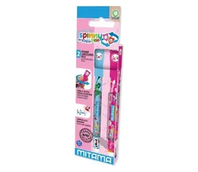 Mitama Spinny Pen Travel Edition / Roller / vymazatelný / 0,7 mm / 2 ks