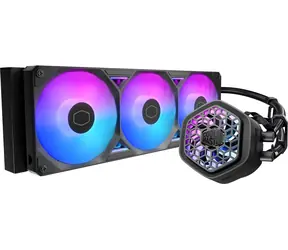 Cooler Master MasterLiquid 360 Atmos II VRM Fan ARGB černá / 3x 120mm / LDB / 38.5 dB / 190 CFM / AMD + Intel