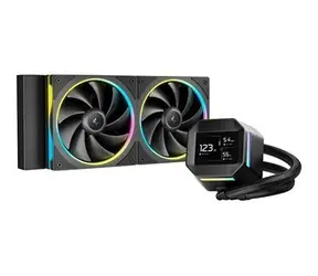 Deepcool LM240 černá / Komplet vodního chlazení / 2x 120mm / ARGB / 2,4" IPS displej