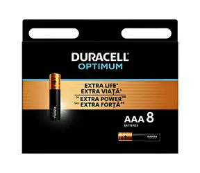 Duracell Optimum Boost / Alkalická baterie / AAA / 1,5 V / 8 ks