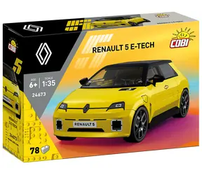 COBI 24673 Renault 5 E-Tech žlutá / Stavebnice / 78 dílů / 1:35 / od 6 let