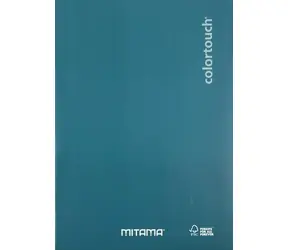 Mitama Color Touch tmavě zelená / Školní sešit / A5 / čtverečkovaný / 40+2 listů