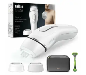 Braun Silk-expert Pro 5 PL5145 IPL bílo-stříbrná / IPL epilátor / 400 000 záblesků / síťové napájení