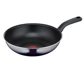 Tefal Resist D52619 černá / Pánev wok / 28 cm / hliník