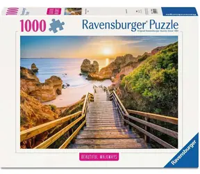 RAVENSBURGER Puzzle Dřevěné schody k Praiu do Camillo / 1000 dílků / od 14 let