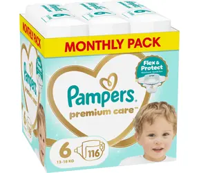 Pampers Premium Care 116 ks / Pleny / Velikost 6 (13-18 kg)