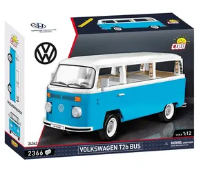 COBI 24362 Volkswagen T2b Bus světle modrá/bílá / Stavebnice / 1:12 / 2 366 dílků / od 12 let