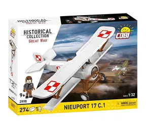 COBI 2998 Nieuport 17 C.1 Polish Markings / Stavebnice / 1:32 / 274 kostek / 1 figurka / od 9 let